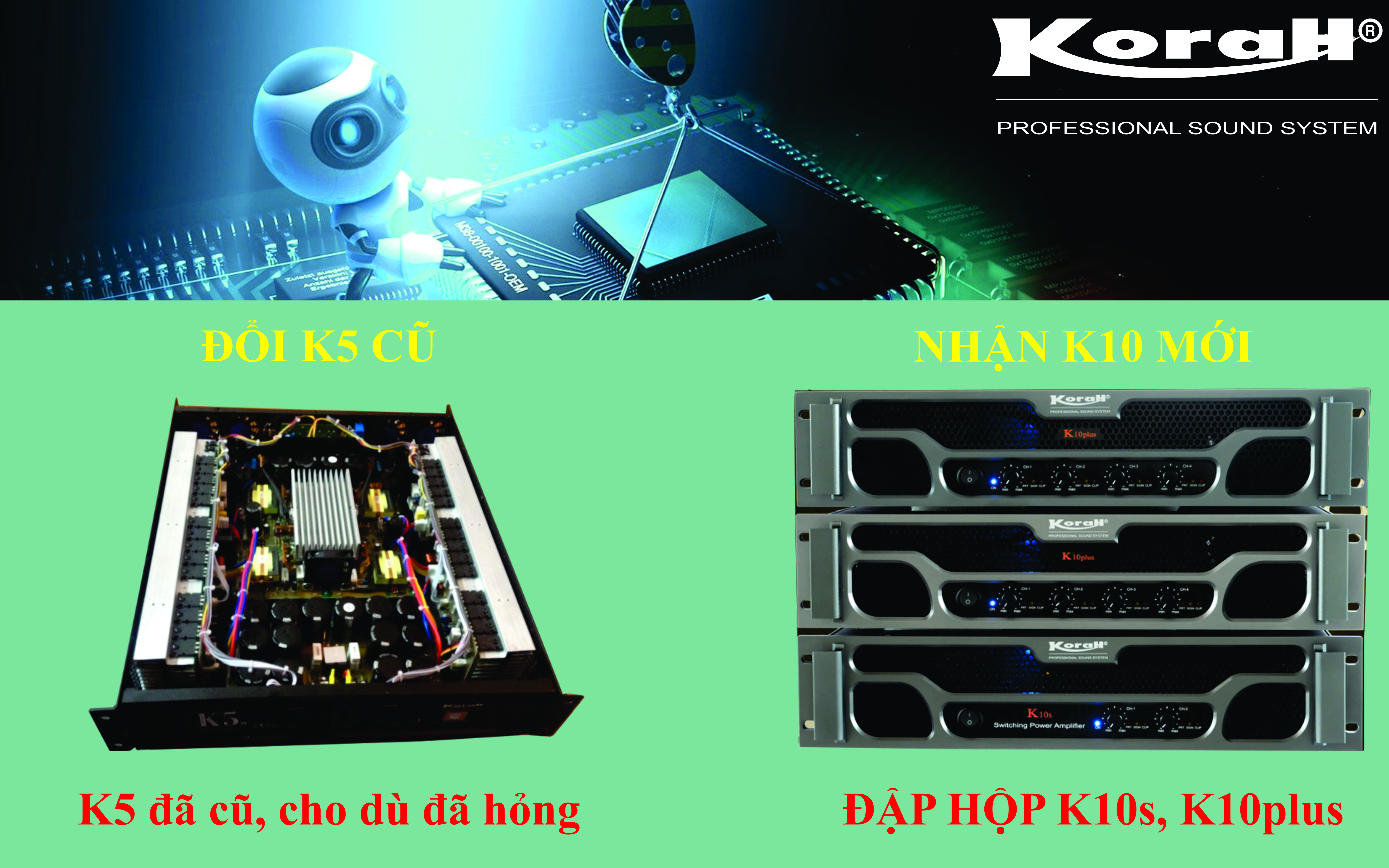 Đổi cũ lấy mới với main power cục đẩy KORAH